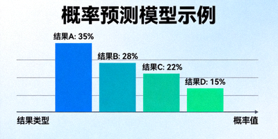 概率预测模型示例，展示不同结果的概率分布